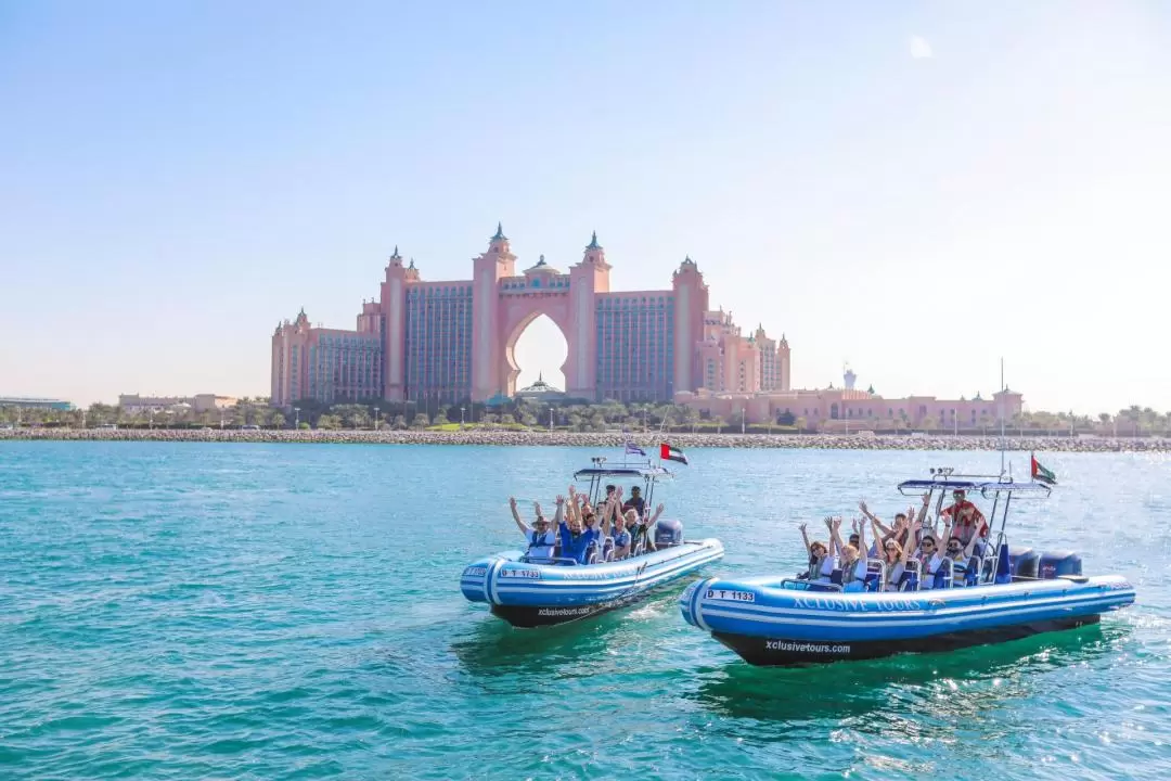 Marina, Atlantis Palm, and Burj Al Arab Speedboat Tour