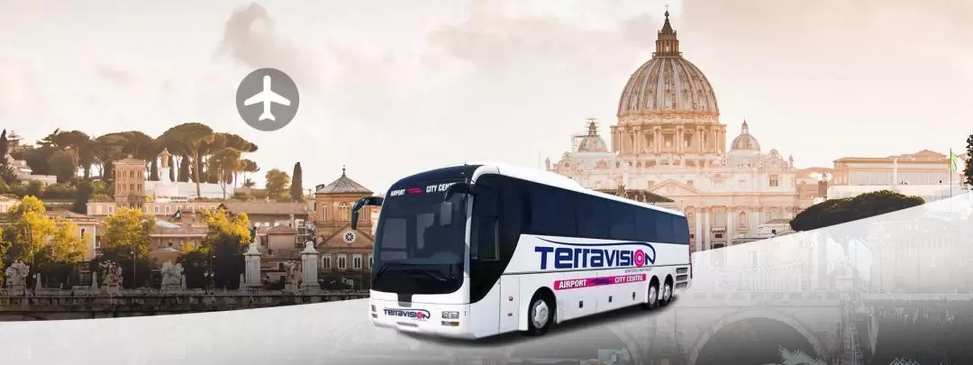 피우미치노 공항 - 로마 버스 티켓 by Terravision