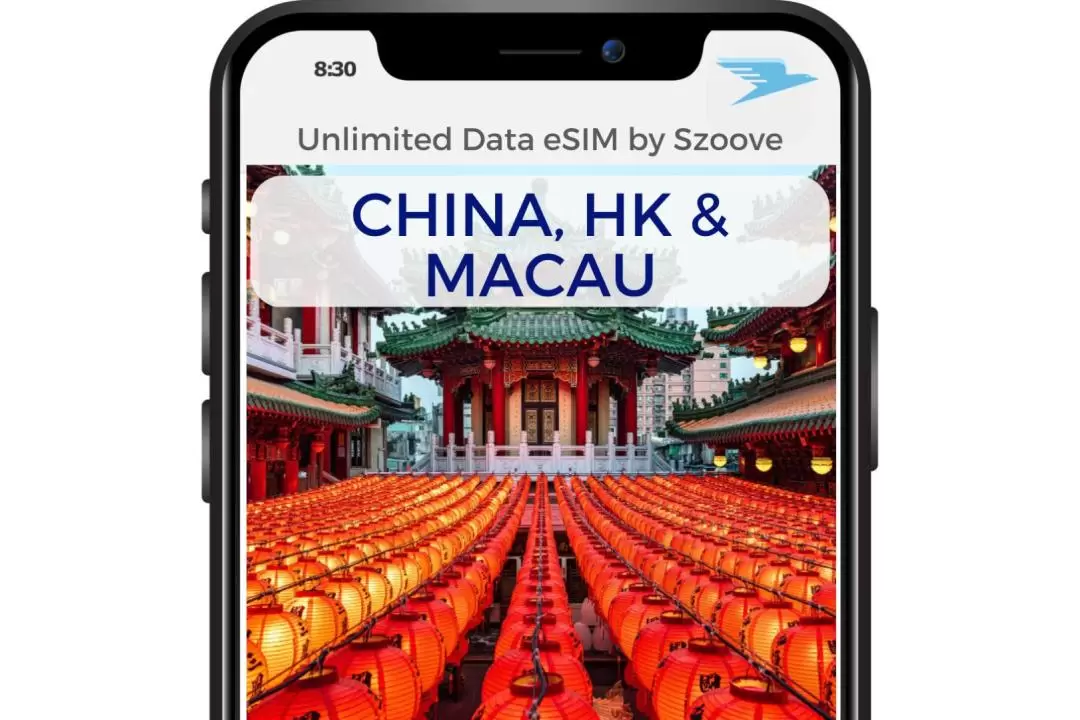 China, Hong Kong, and Macau 1 GB Daily Unlimited FUP eSIM