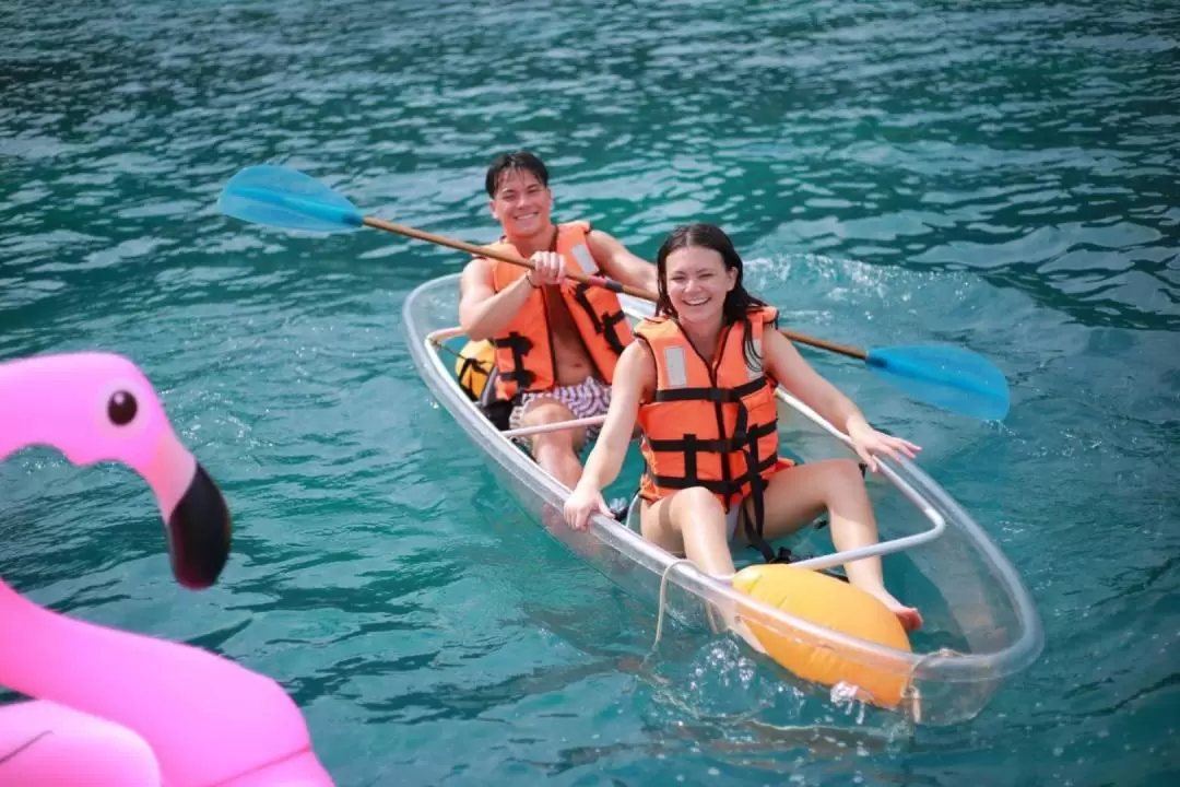 Coral Island Sunset Day Tour with Snorkeling by Catamaran