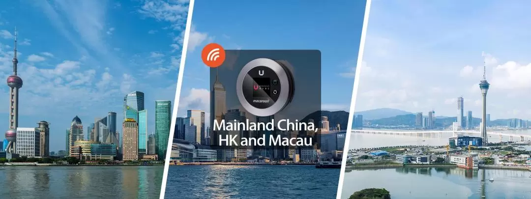 [Unlimited Data] 4G Portable WiFi for Mainland China, Hong Kong and Macau from Uroaming (HK Airport Pick Up)