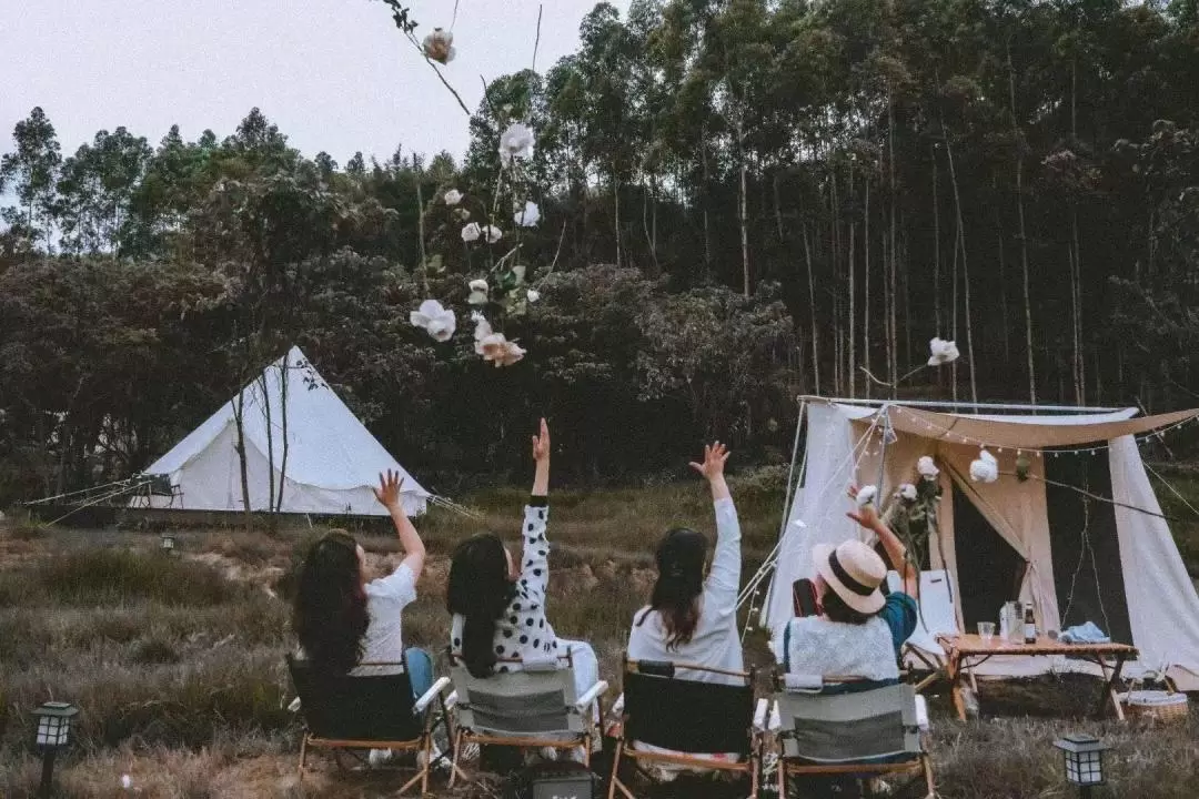 惠州南崑山樣可精緻露營體驗（攝影師抓拍 & 森系營地 & 山野下午茶 & 手衝咖啡 & 星空BBQ & 24小時熱水洗浴）