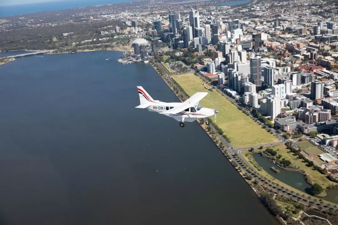 Island and City Scenic Flight Experience from Rottnest Island