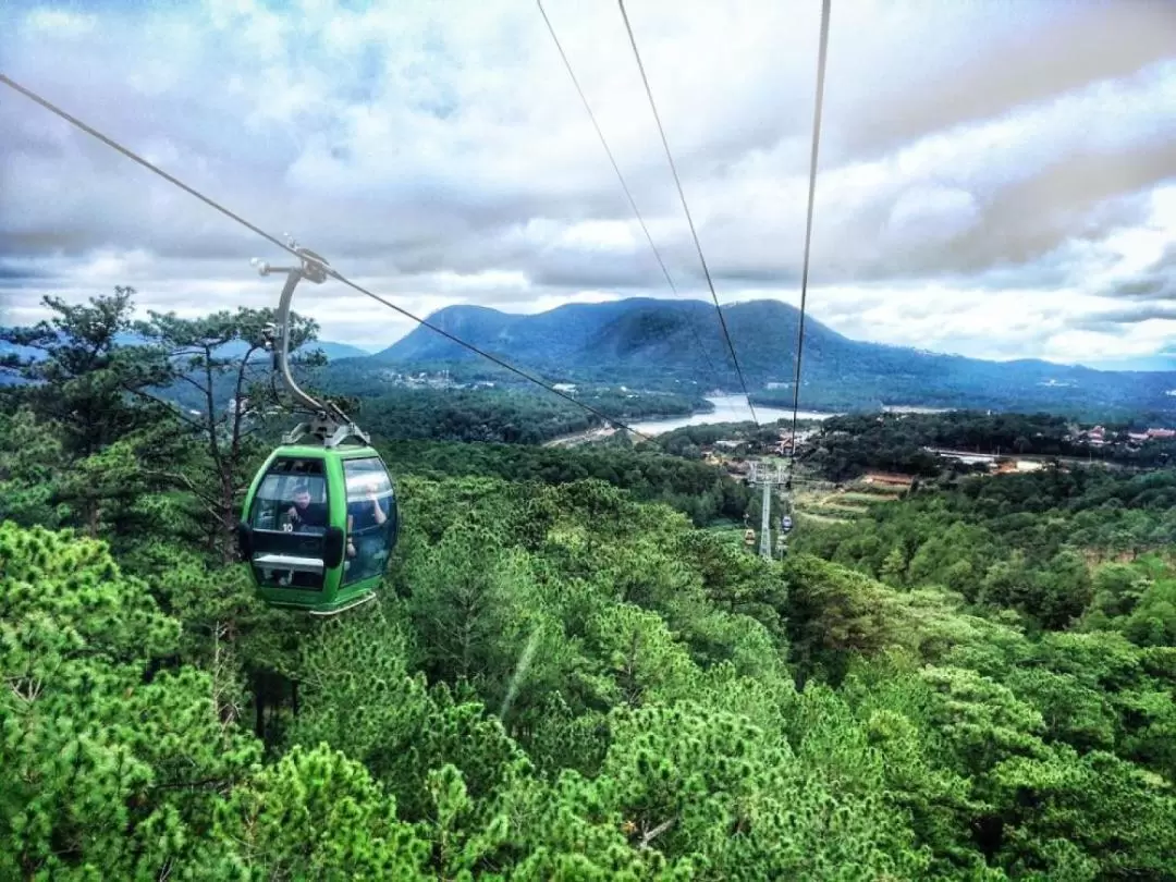 Da Lat Conquer Langbiang Mountain, Datanla Waterfall Day Tour with Optional Lumiere Visit 