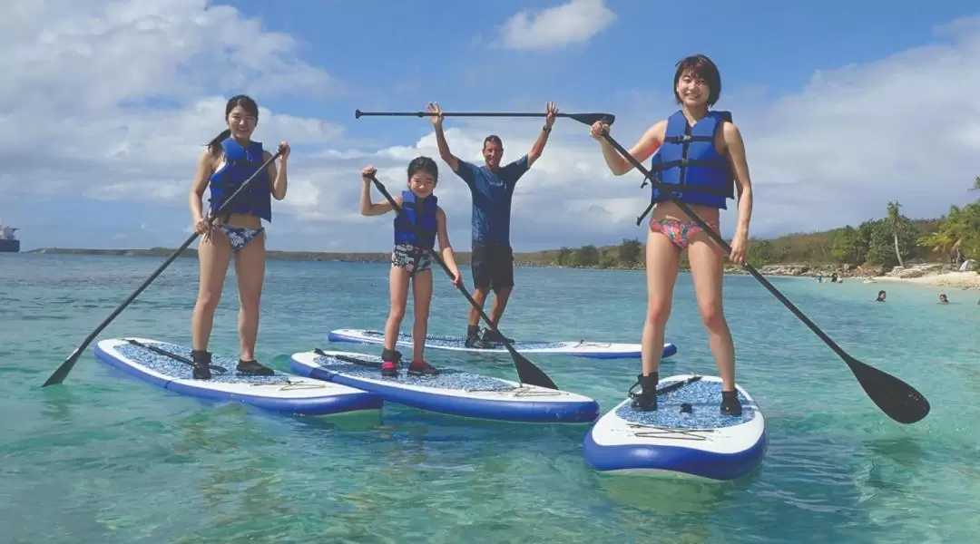 关岛 SUP 立式划桨课程＆浮潜导潜体验