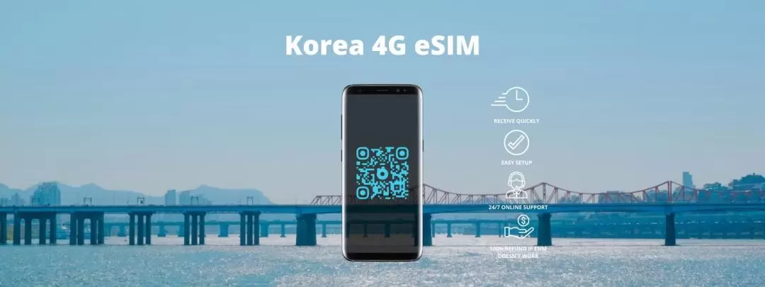 [FLASH SALE] eSIM for South Korea (QR Code delivery via email)