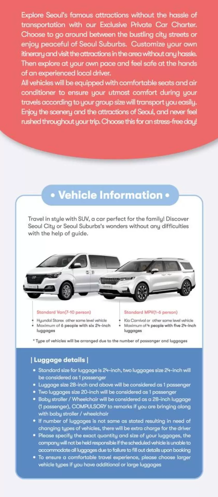 Seoul and Suburbs Private Car Charter by Wonder Trip