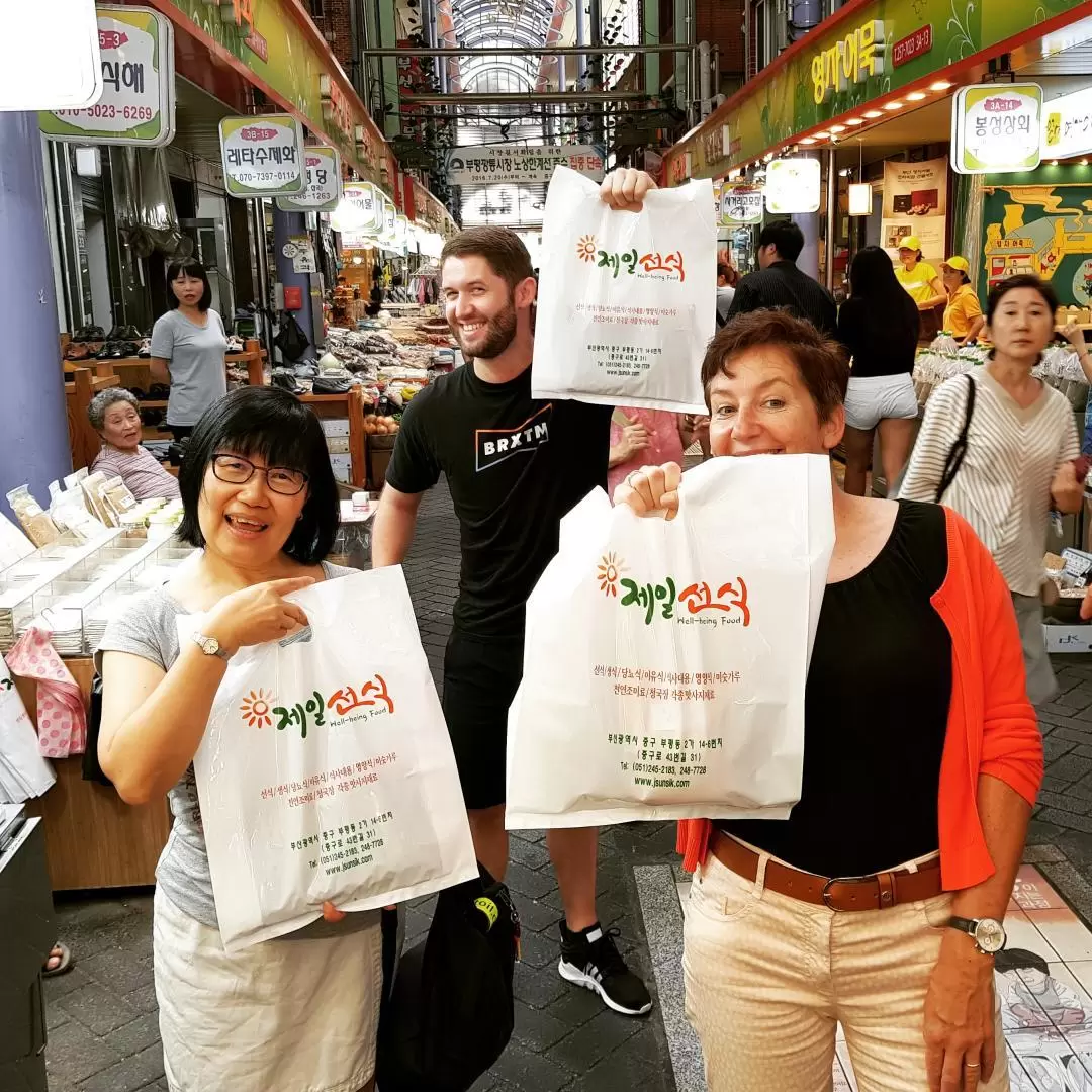 Jagalchi Fish Market & Korean Food Market Tour in Busan with Local Chef