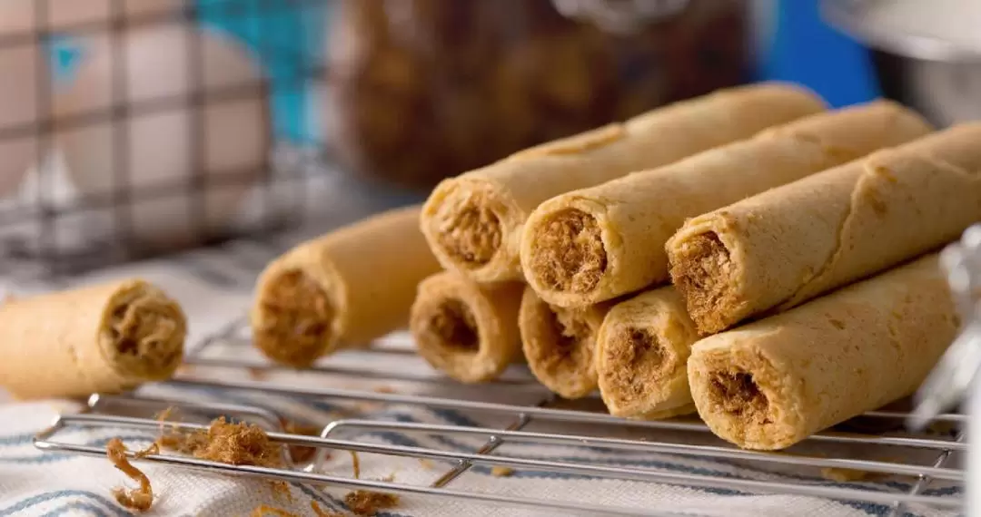 Take a Walk by the Sea - Peanut Love Egg Roll, Classic Meat Floss Egg Roll｜Taiwan Home Delivery/Airport Pickup