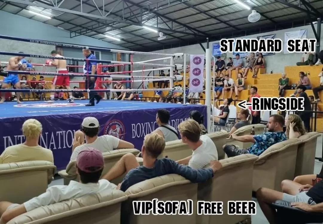 ムエタイ観戦チケット（アオナン/ Krabi International Boxing Stadium提供）