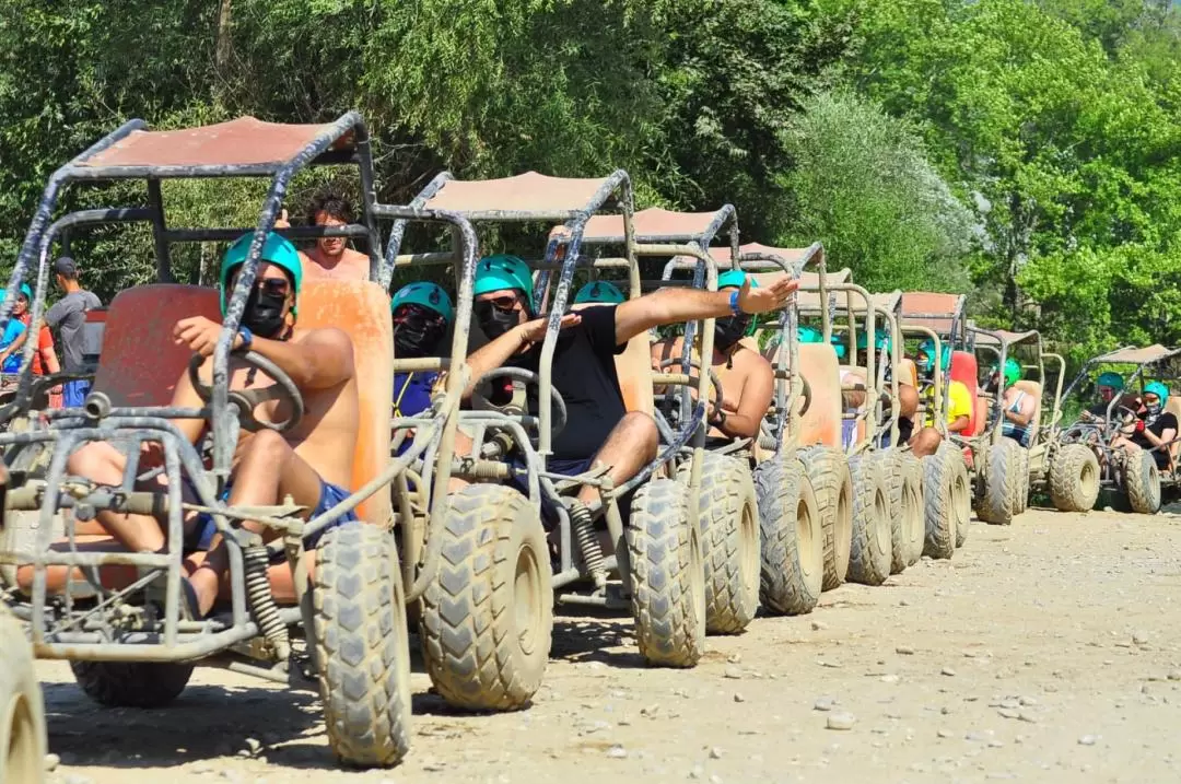 Ziplining, Rafting, Jeep Tour & Quad Safari with Lunch from Antalya