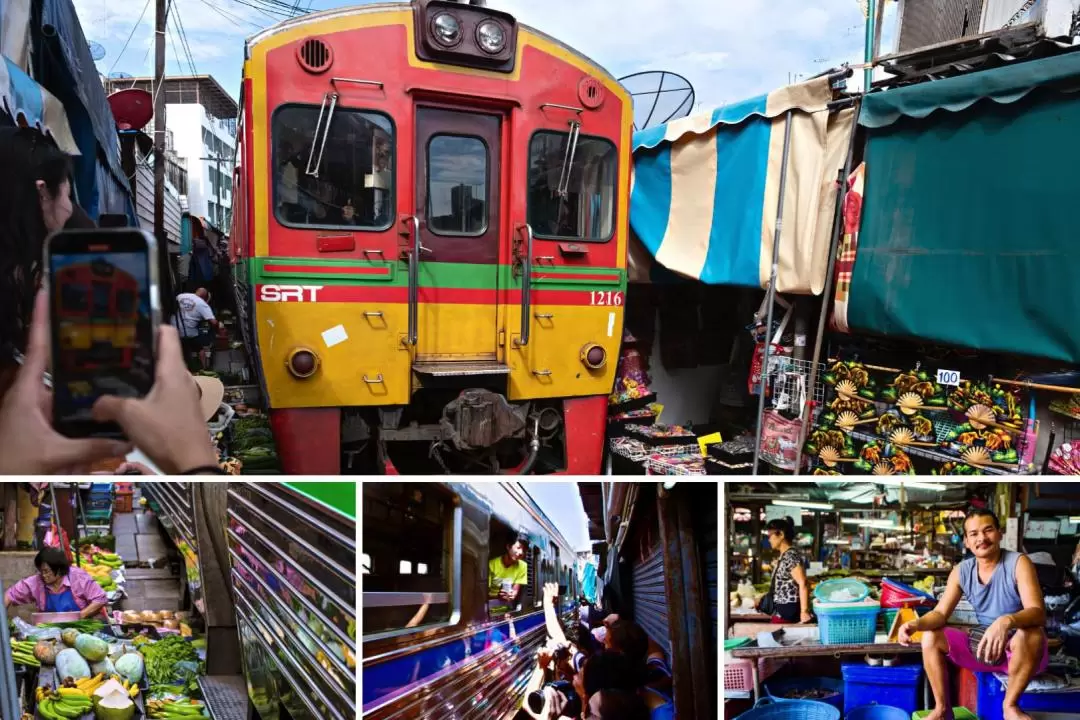 Classic Day Tour Maeklong Railway and Damnoen Saduak Floating Market