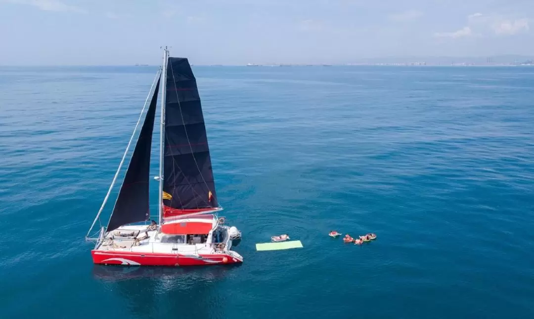 Small-Group Catamaran Cruise with Sunset Option in Barcelona