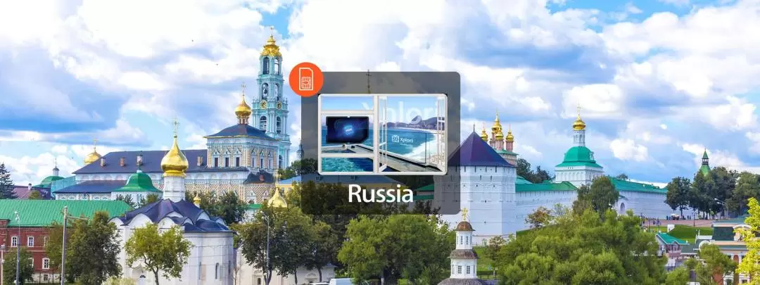 4G eSIM for Russia (immediately usable via email) by Xplori 