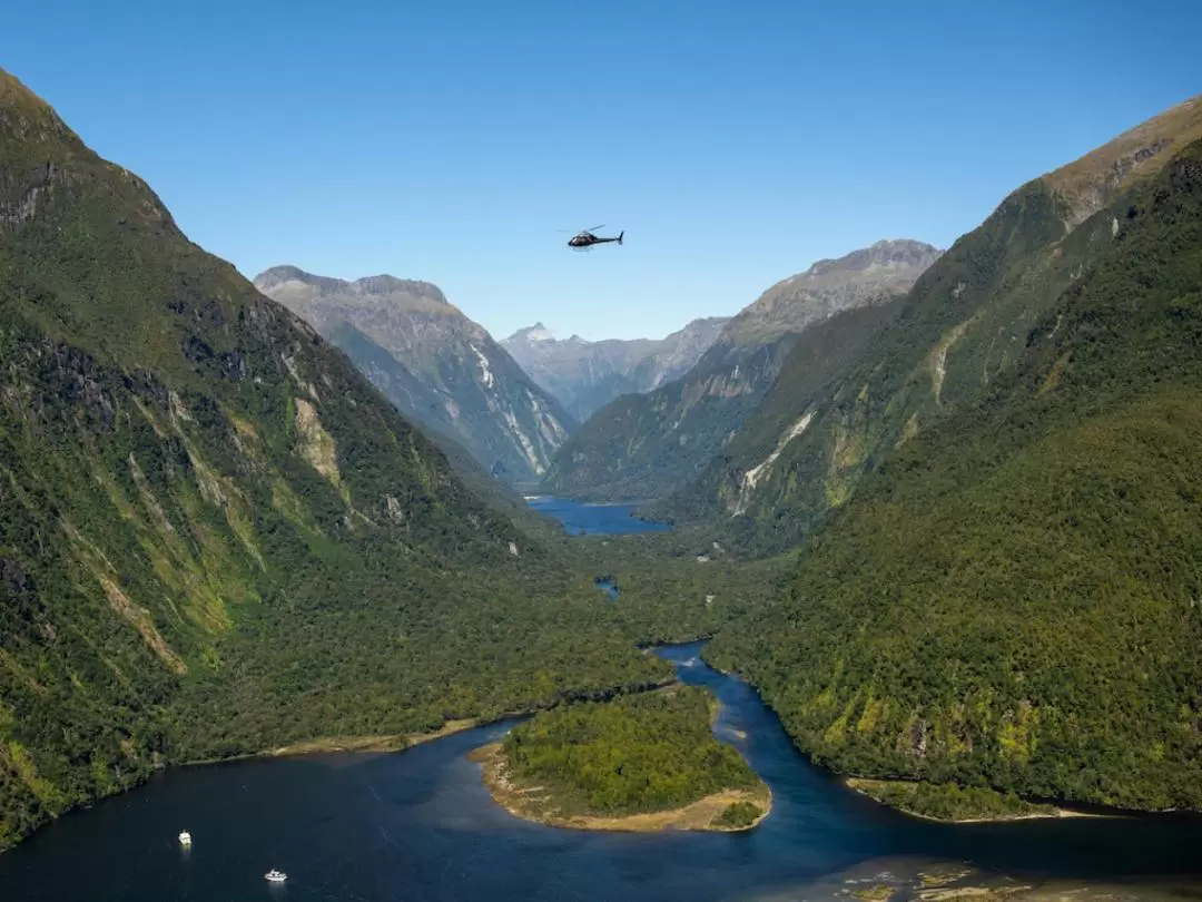 Milford Sound Flyover by Helicopter