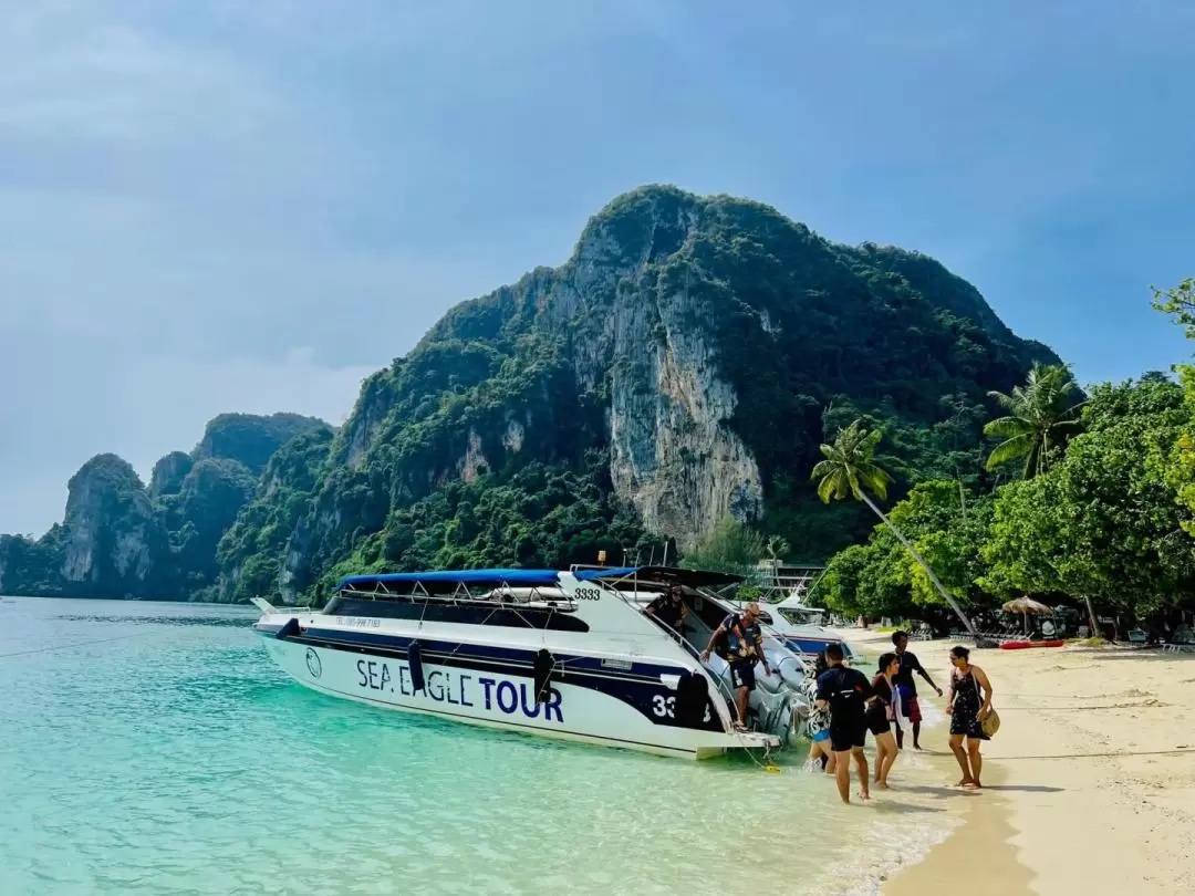 From Krabi: Phi Phi Island & 4 Islands Early Bird Tour by Speedboat