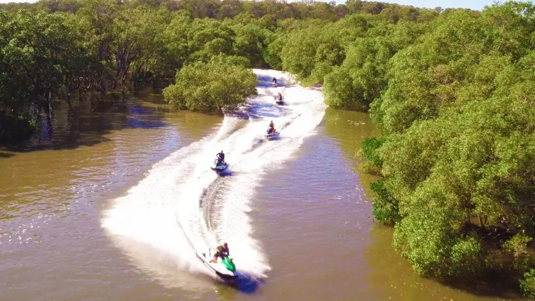 Gold Coast Jet Ski Safari and Parasailing Experience	