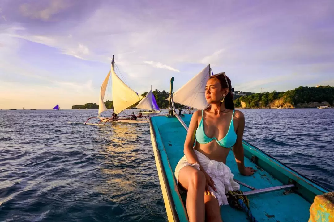 Boracay Sunset Cruise with Kayak, Paddle Board, and Mermaid Tail 