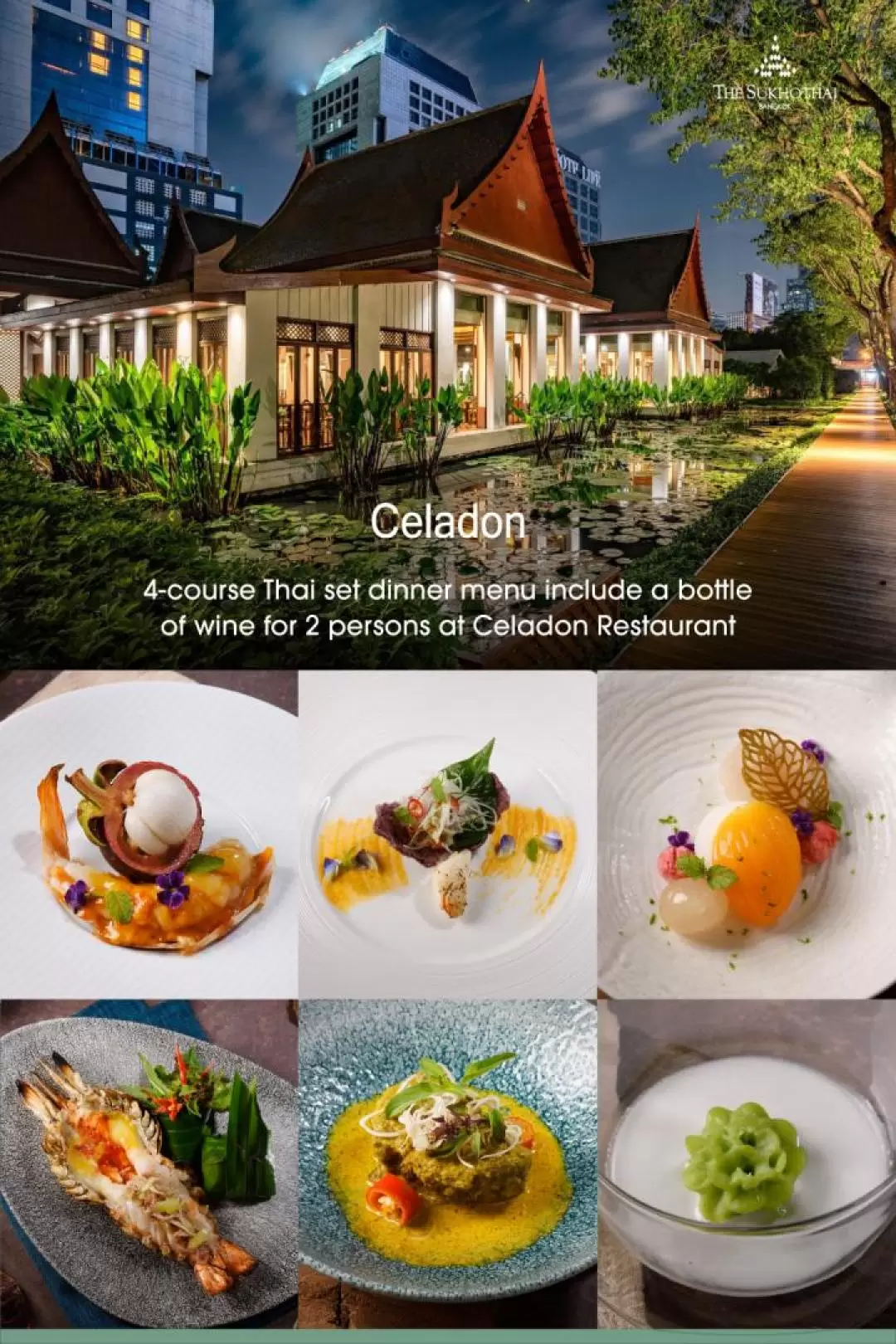 Celadon Restaurant at The Sukhothai Bangkok 
