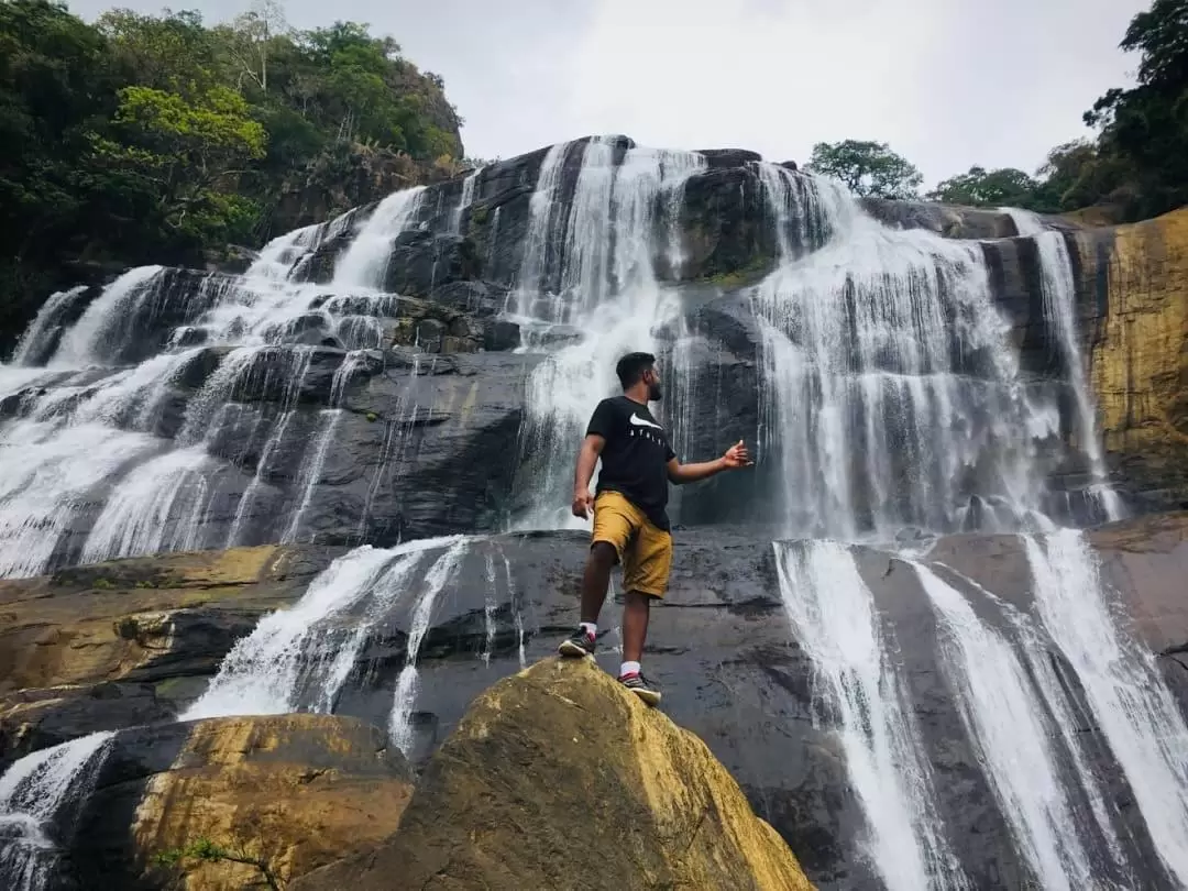 Waterfalls, Tea Plantation, and Ancestors Village Day Tour from Kandy 