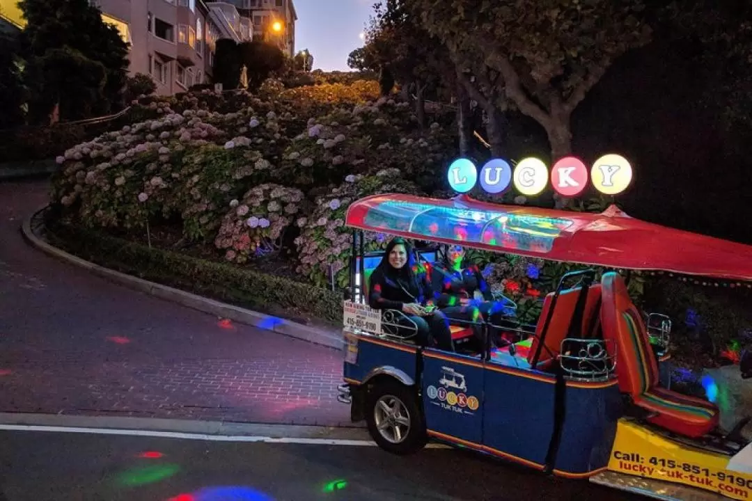 Private San Francisco Sunset or Lights Night Tour by Lucky Tuk Tuk