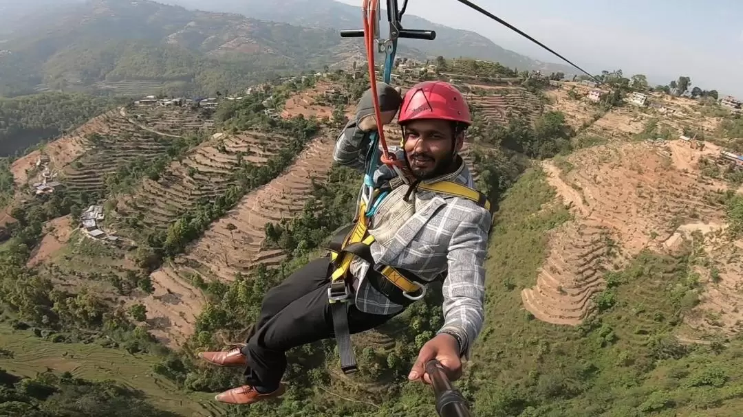 Dhulikhel Zip Line Experience from Kathmandu