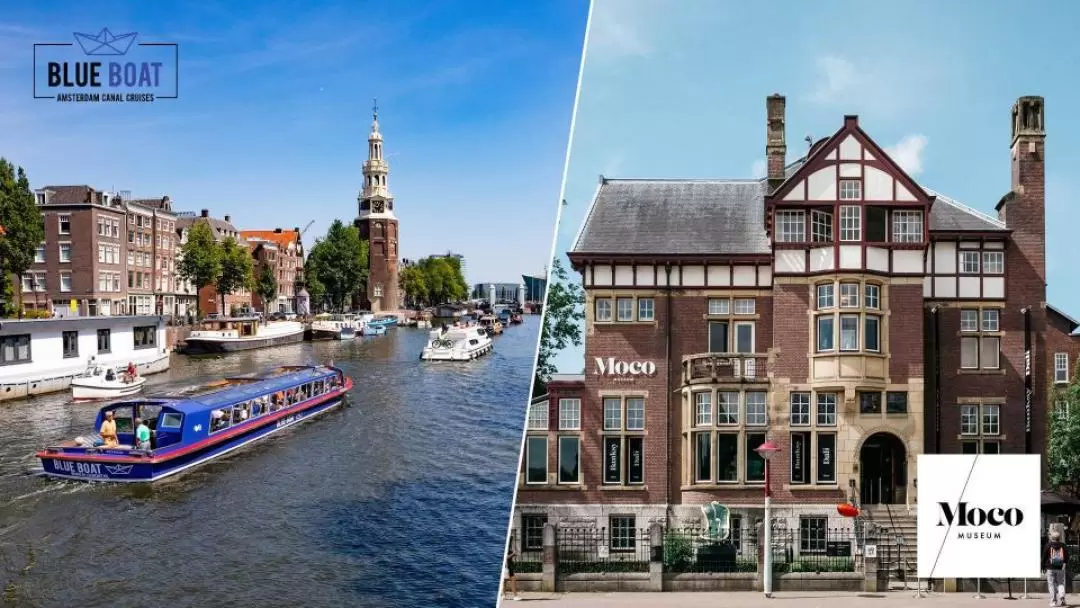 Moco Museum Ticket and Amsterdam Canal Cruise