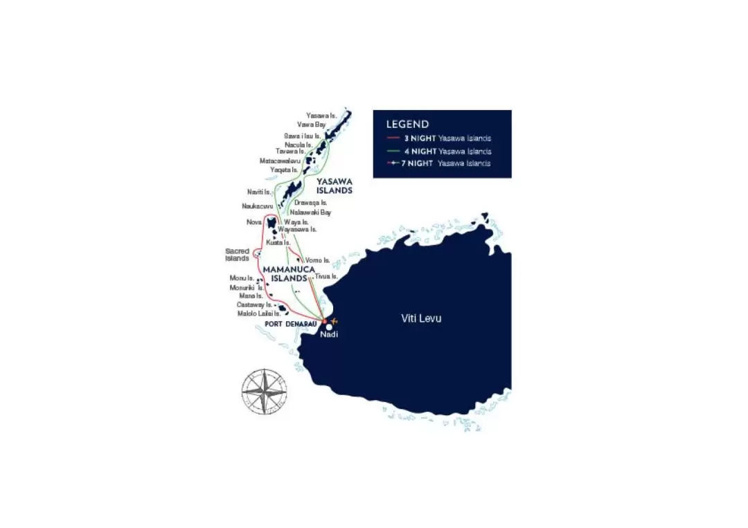 斐濟瑪瑪努卡島＆亞薩瓦島8天7夜全包式遊船之旅（丹那勞出發）