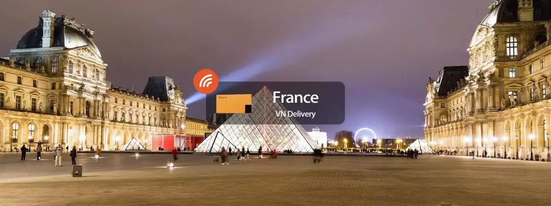 フランス 4G Wi-Fi（ベトナム宅配受取）