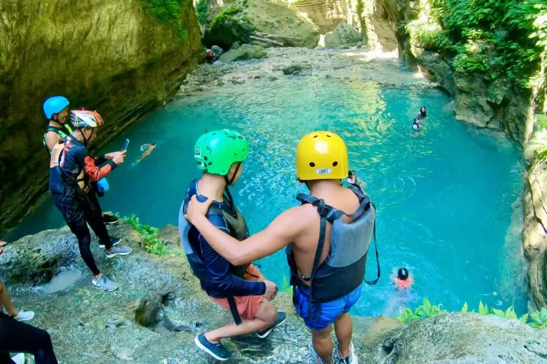 Oslob Whale Shark Encounter & Badian Canyoneering Adventure from Dumaguete