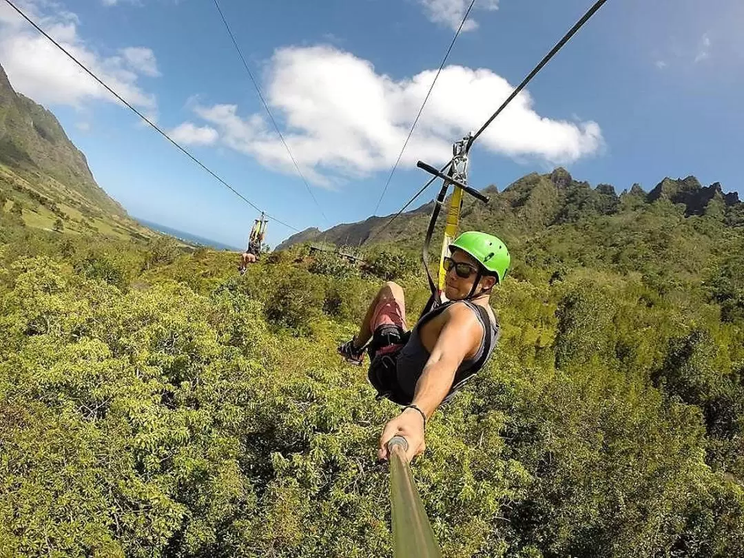 Kualoa Ranch Jurassic Valley Zipline Experience Tour