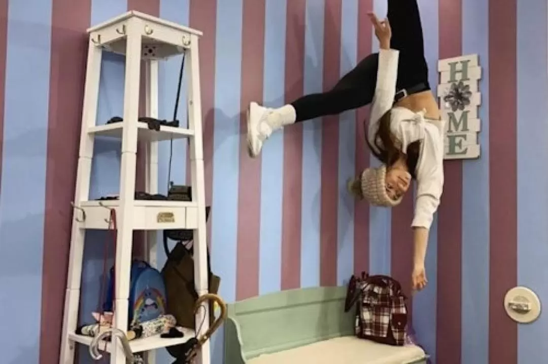 The Upside Down House Admission at World of Illusions in Los Angeles