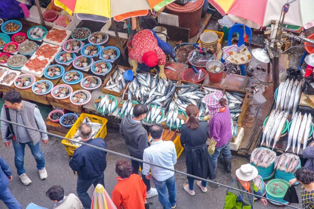 釜山扎嘎其市場鮮魚市場 & 韓國美食市場之旅（當地主廚陪同）