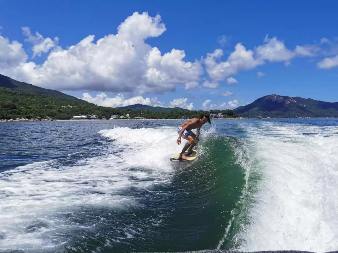 Brand new professional Nautique G23 wakesurf speedboat. Stand outs at the sea!