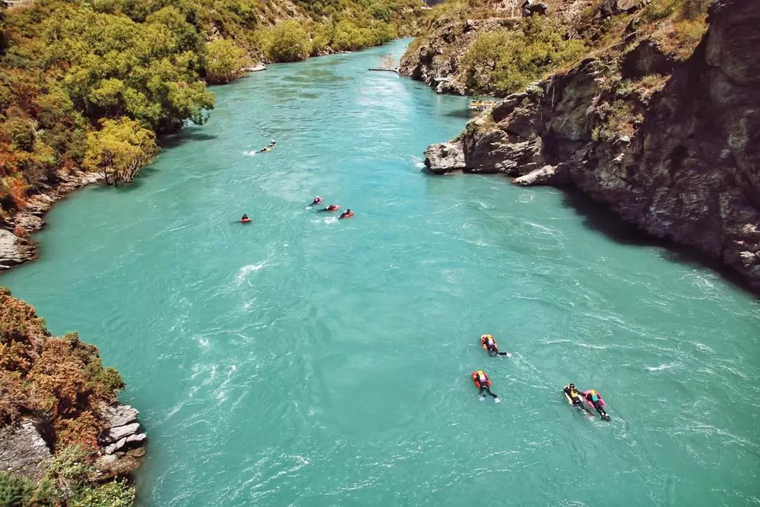 River Surfing or Sledging on the Kawarau River Queenstown