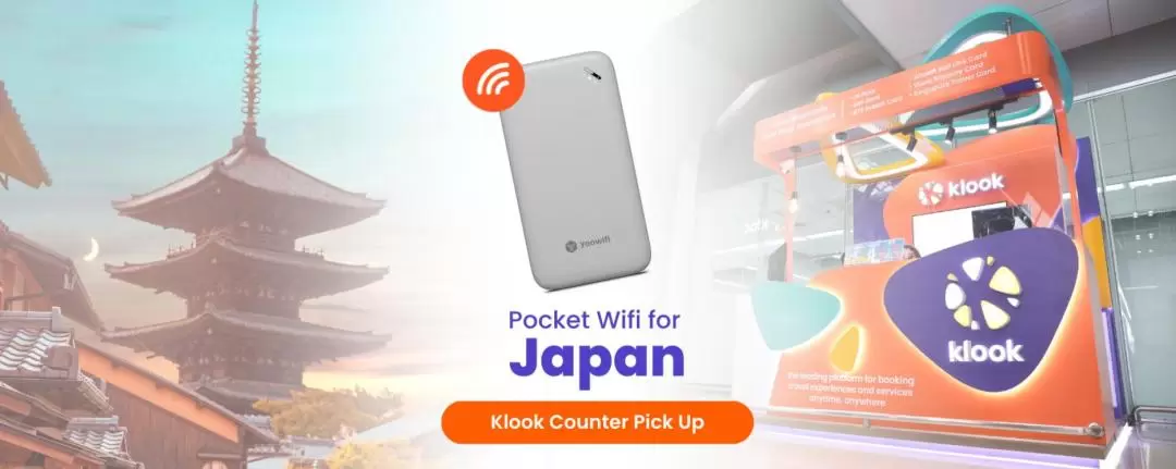 【Klook櫃枱領取】日本無限流量4G隨身Wifi