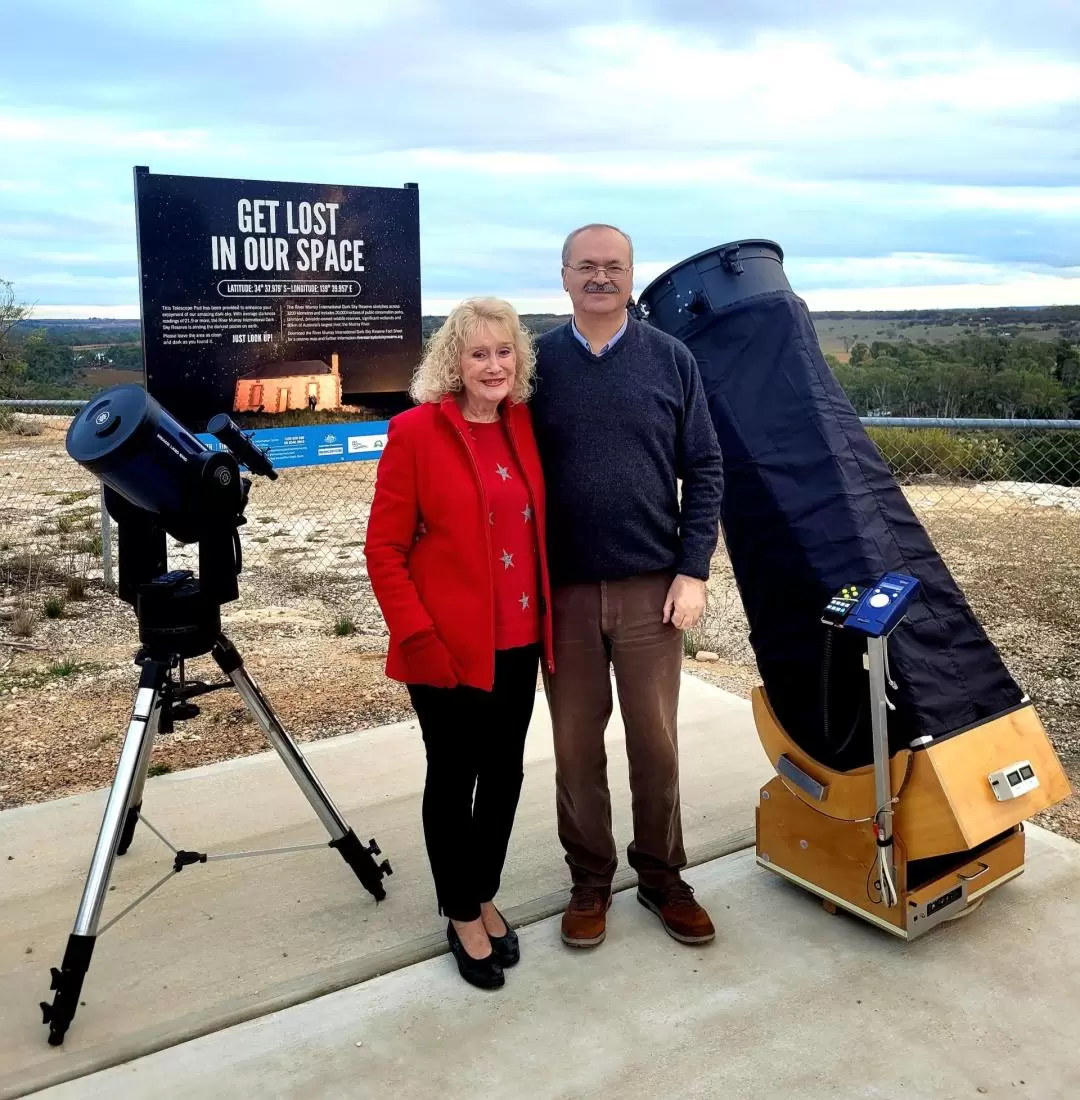 Dark Sky Gold Stars Sunset Dinner Tour in Mannum