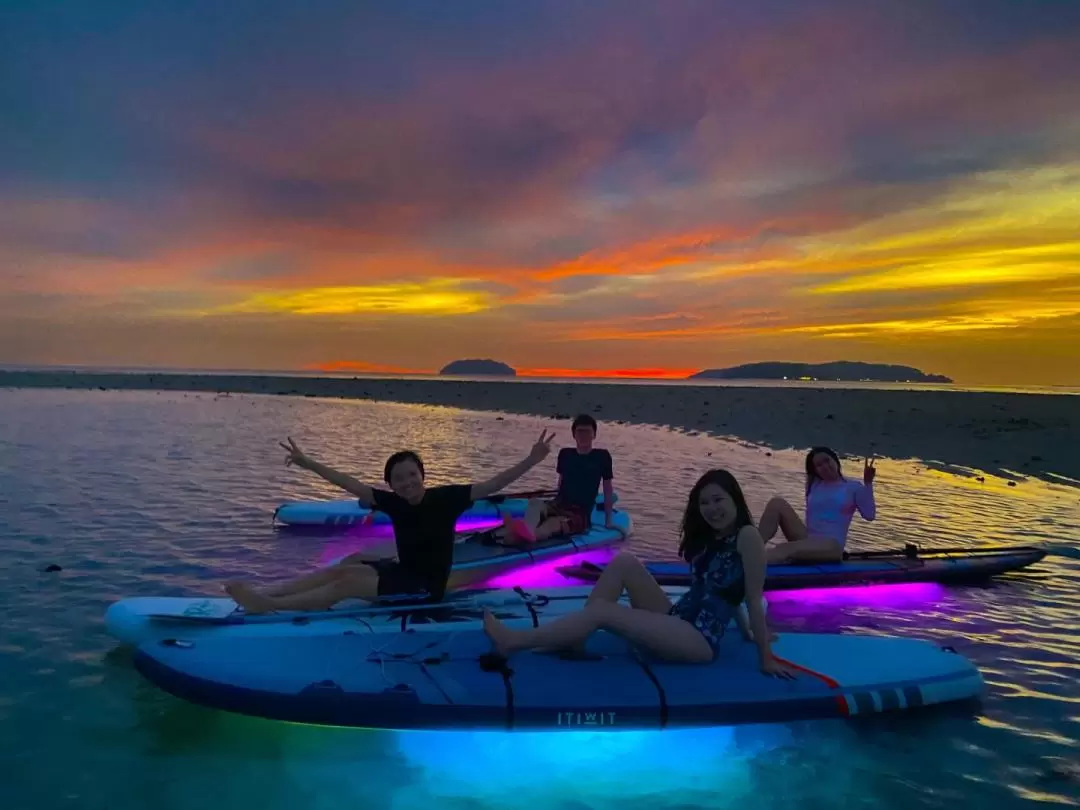 Night Glow Stand Up Paddle Experience in Kota Kinabalu