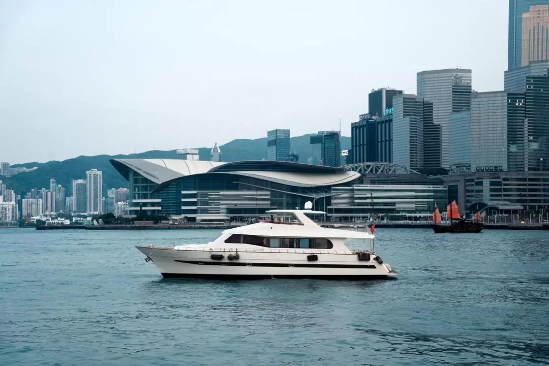 Sunset/Night Cruise of Victoria Harbor - Luxury Yacht [Includes Unlimited Snacks and Drinks + Photography]