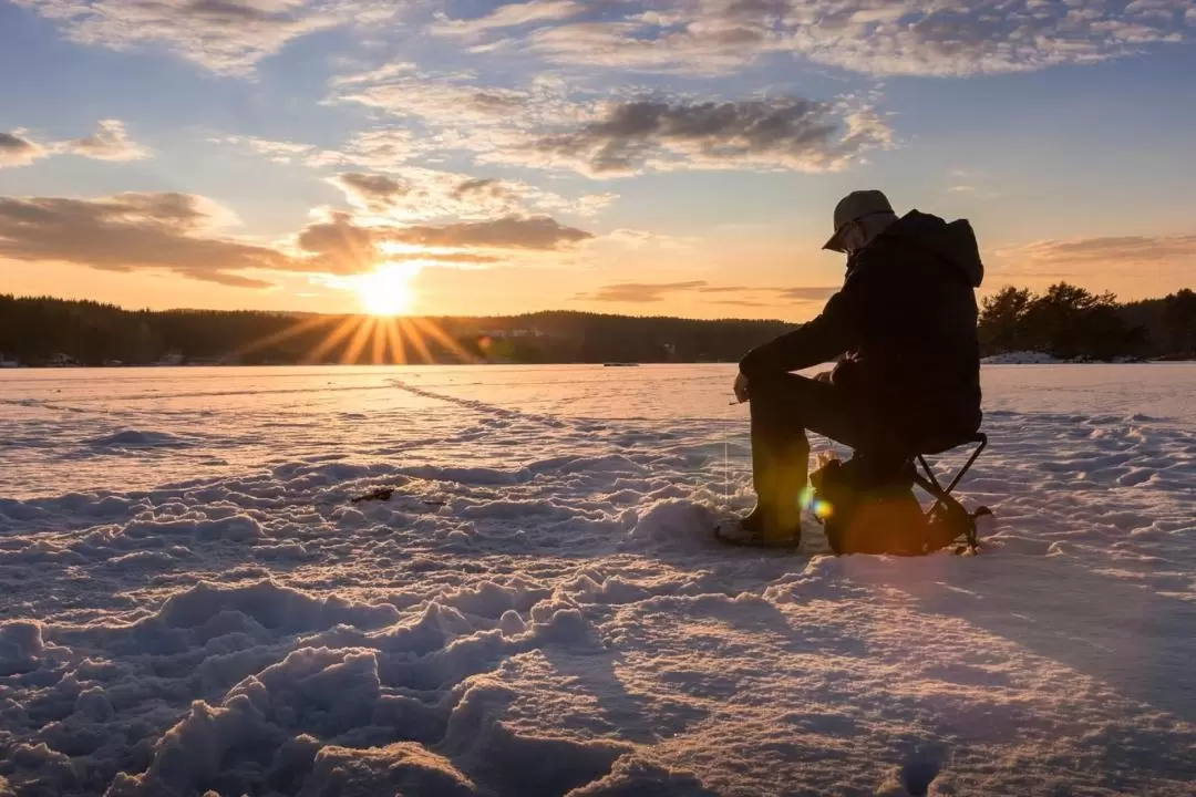 Ice Fishing Lapland Experience from Rovaniemi