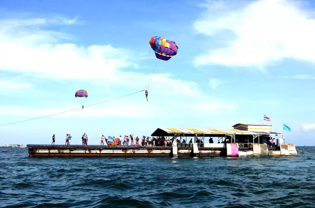 Pattaya Parasailing 360 degree view coastline Experience