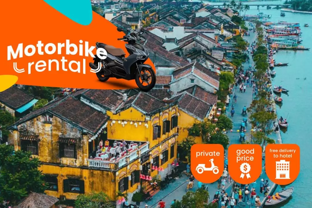 Scooter, Motorbike and Fullface Helmet  Rental in Hoi An 