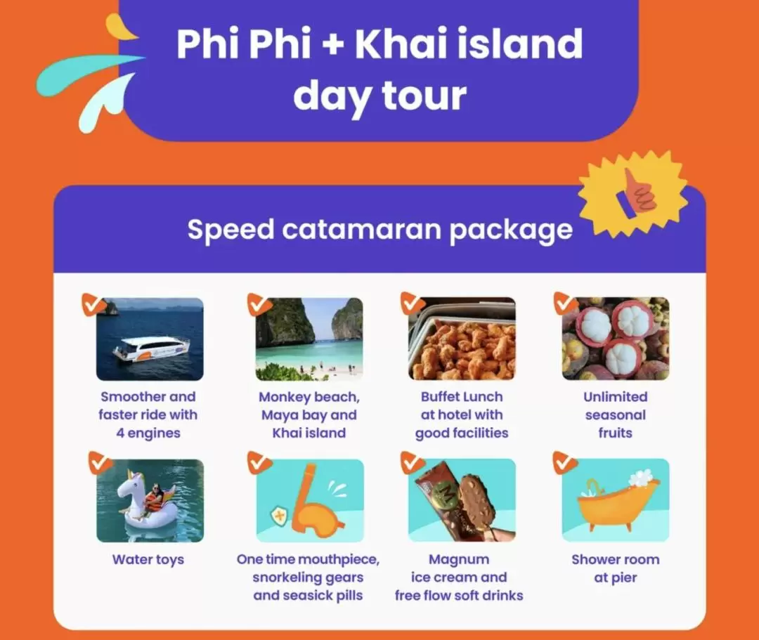 Phi Phi Islands Premium Speed Catamaran Day Tour from Phuket