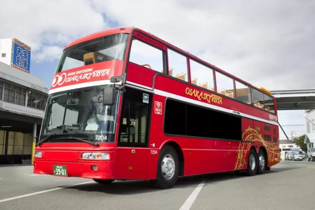 Osaka Sky Vista Double-Decker Open-Top Bus Tour 