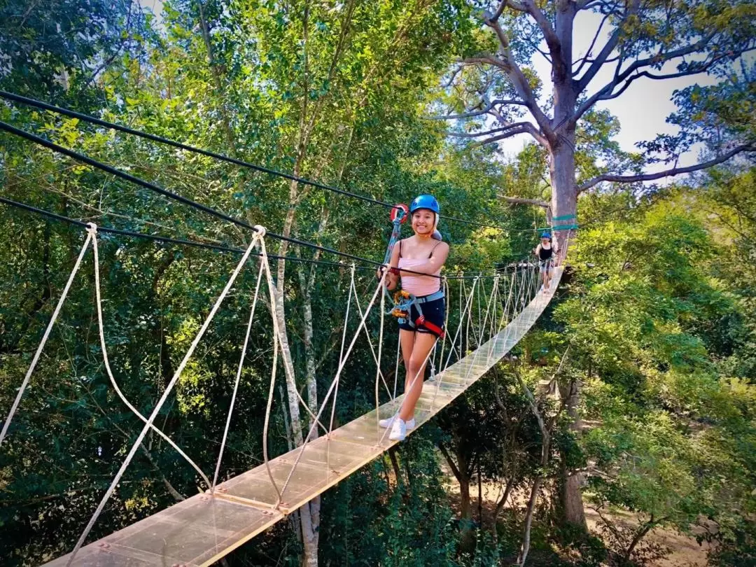 ジップライン体験（ホアヒン / Tree Top Adventure Park提供）