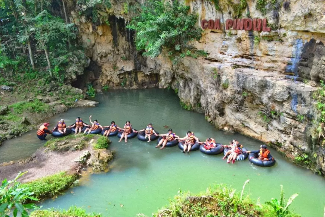 Tembelang Cliff, Pindul Cave, Pinus Pengger, Sand Boarding and Parangtritis Beach Tour from Yogyakarta