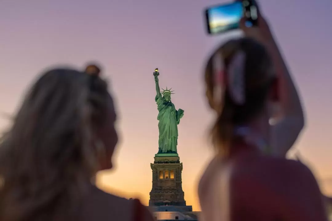 Statue at Sunset Cruise Experience in New York