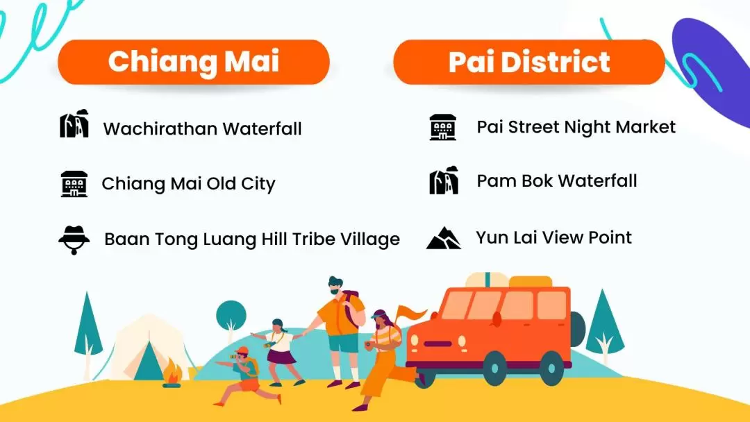 Chiang Mai and Pai District Car Rental with Driver by Smart En Plus