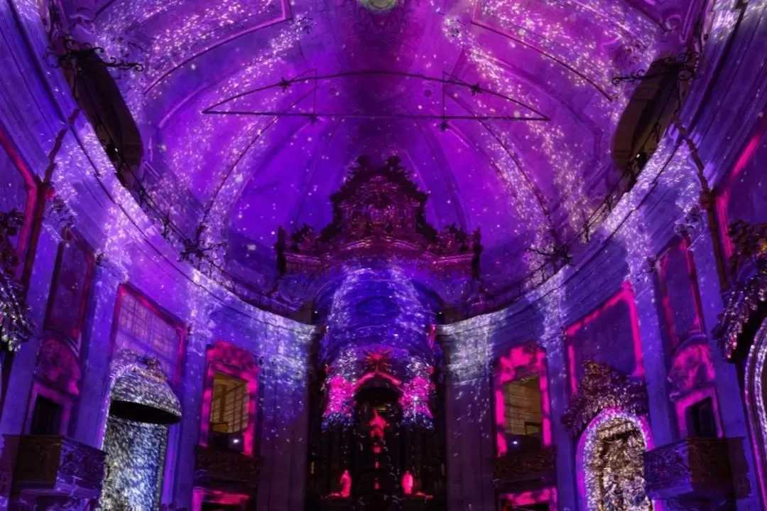 Spiritus Light Show Admission at Clerigos Church in Porto