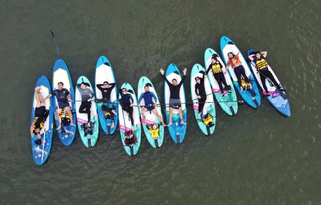 SUP Experience in Kwai River Kanchanaburi by Paddle More Thailand